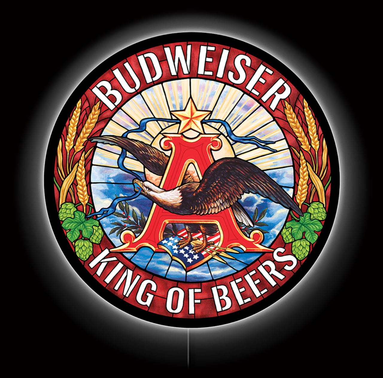 LED Budweiser King Of Beers - METALLSKILT.NO